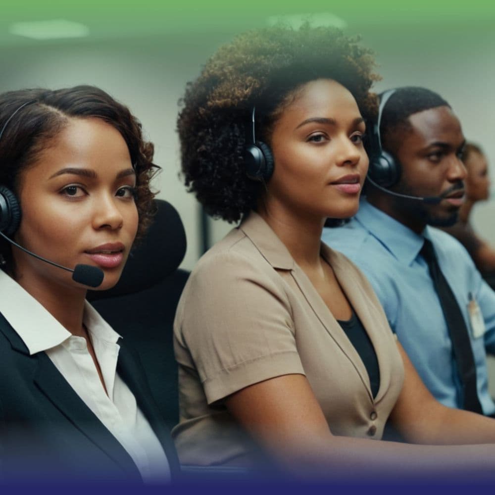 Customer care agents on call